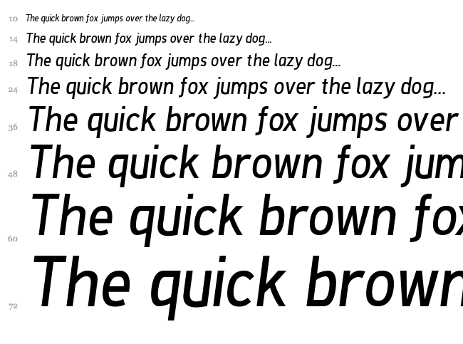 De Luxe Next font waterfall